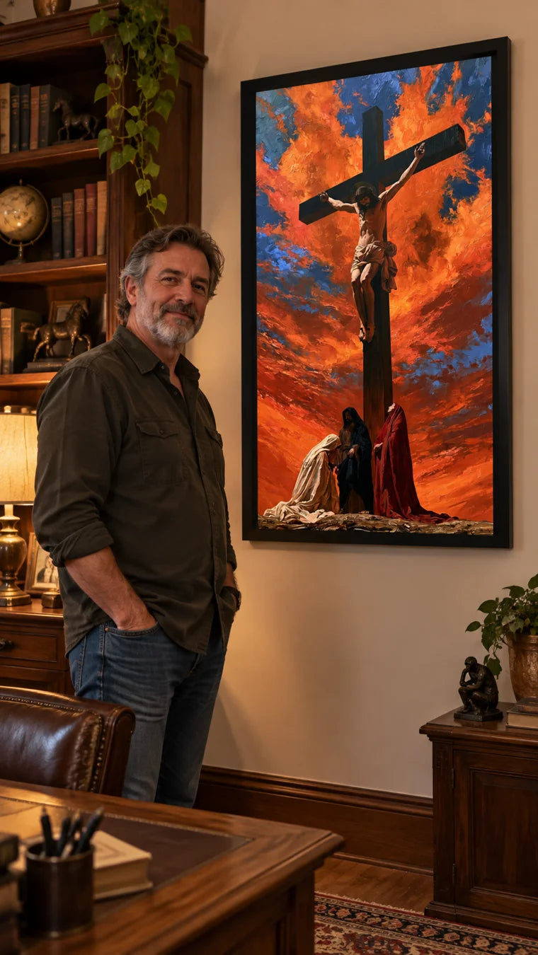 Opere d'arte in interni reali
